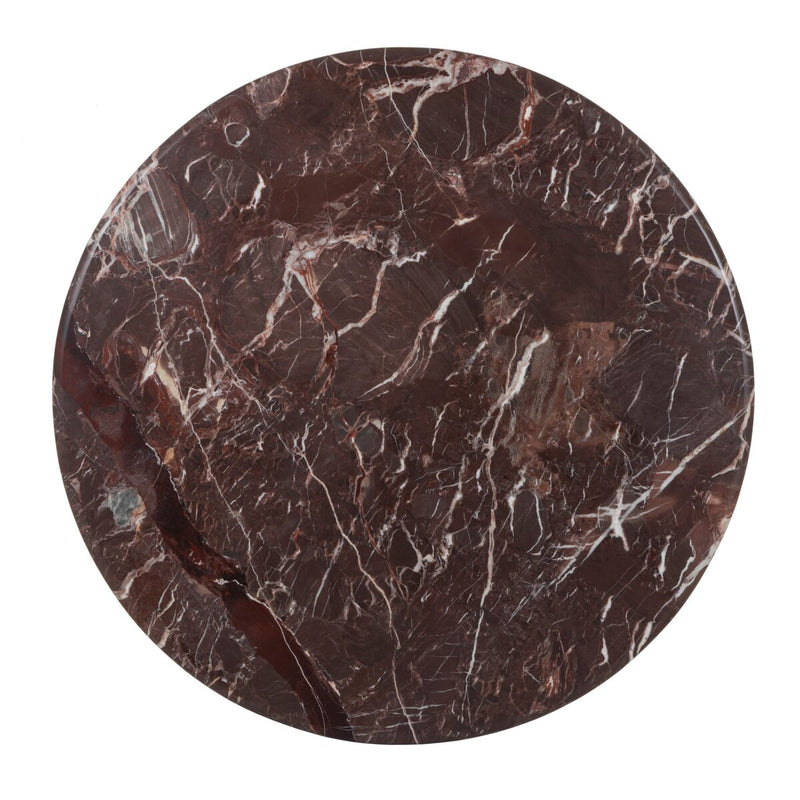 Lucy Round Marble Dining Table-48" - Merlot Marble