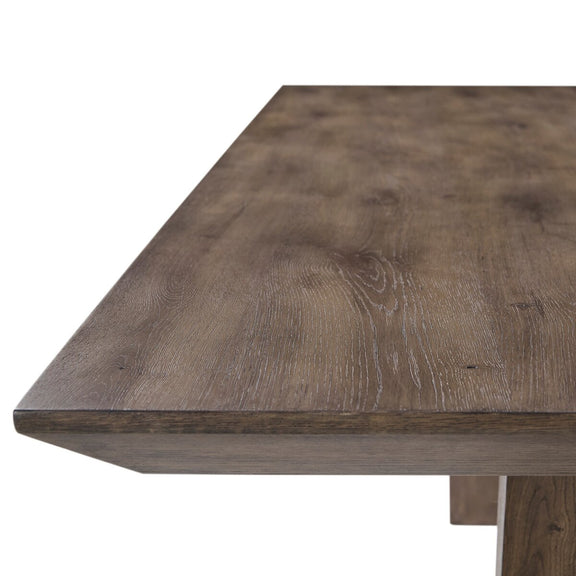 Bonham Dining Table 94" - Grey Rustic Oak Veneer
