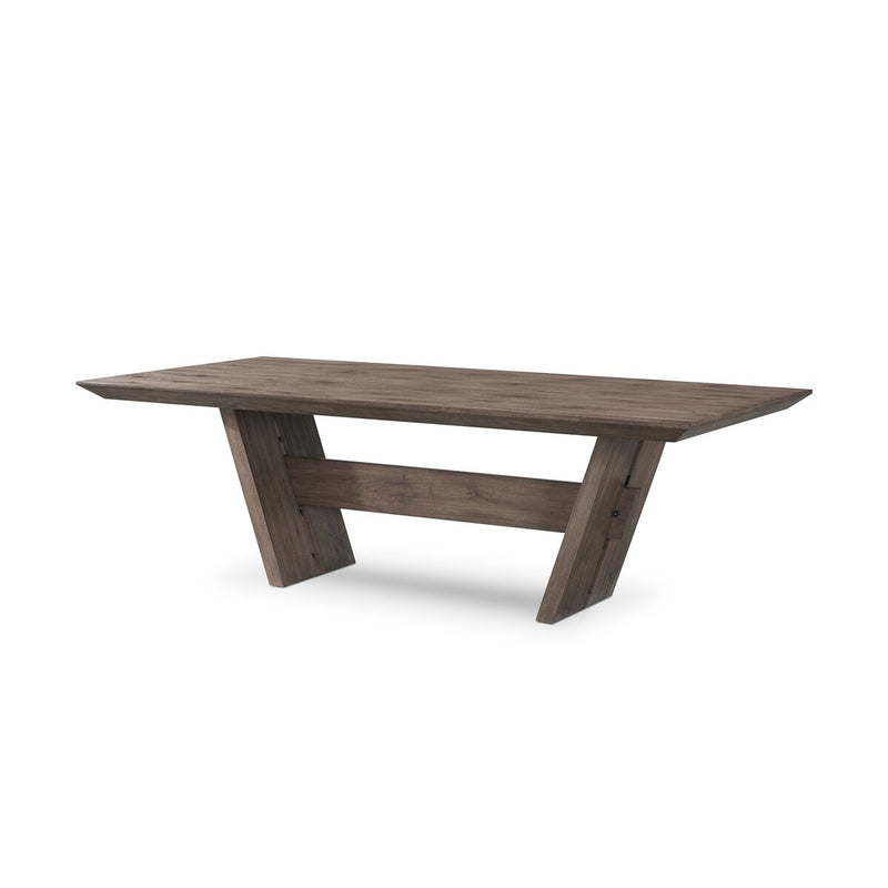 Bonham Dining Table 94" - Grey Rustic Oak Veneer