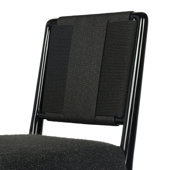 Rothler Lacquer Dining Chair - Lana Charcoal