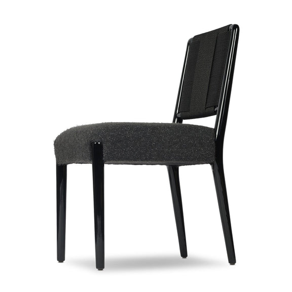 Rothler Lacquer Dining Chair - Lana Charcoal