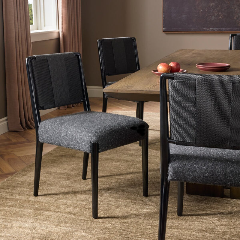 Rothler Lacquer Dining Chair - Lana Charcoal