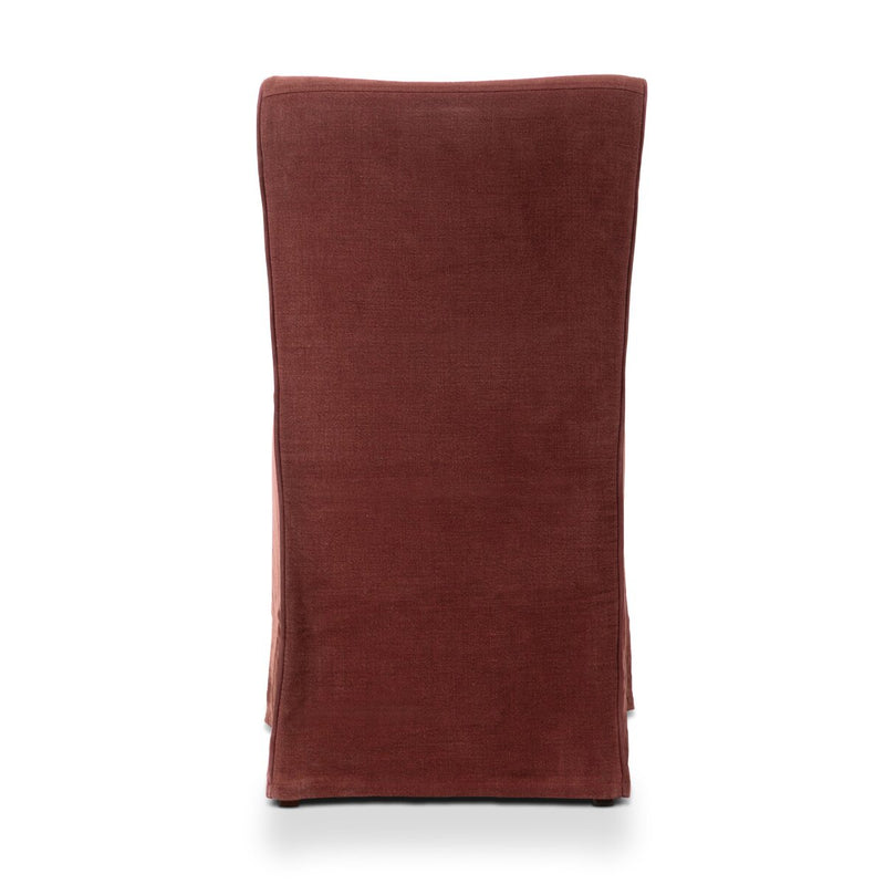 Vista Two Tone Slipcovered Dining Chair - Broadway Bordeaux