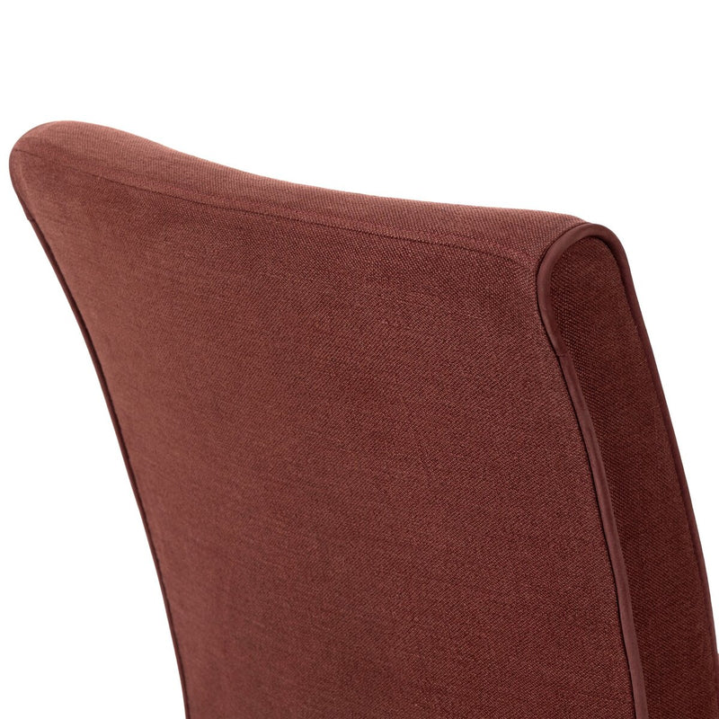 Vista Two Tone Slipcovered Dining Chair - Broadway Bordeaux