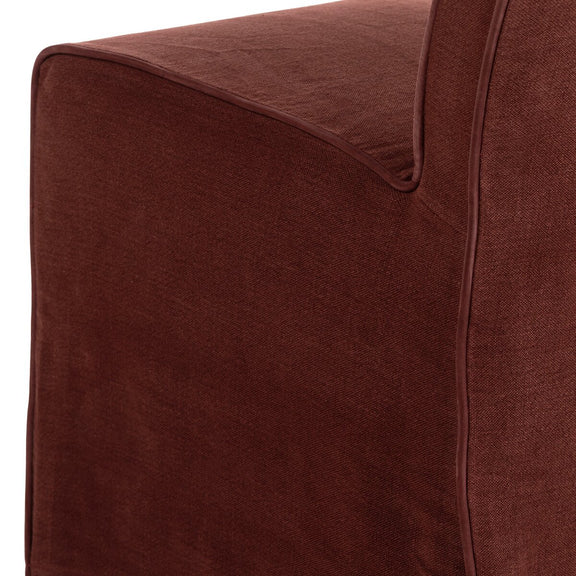 Vista Two Tone Slipcovered Dining Chair - Broadway Bordeaux