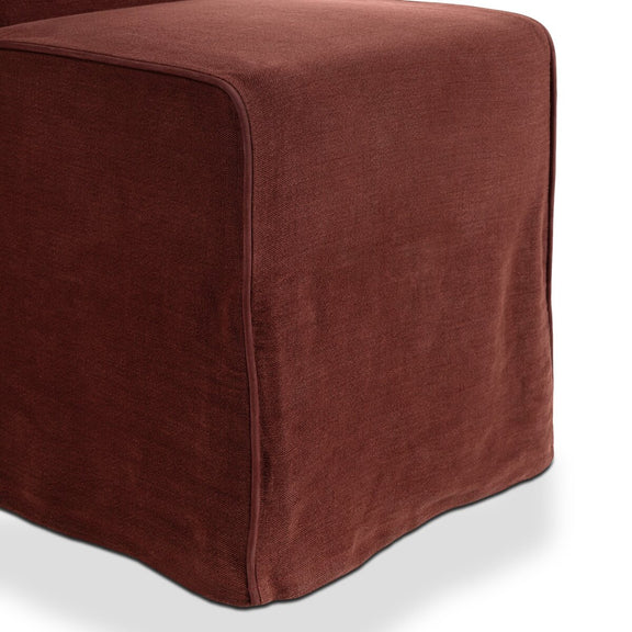Vista Two Tone Slipcovered Dining Chair - Broadway Bordeaux