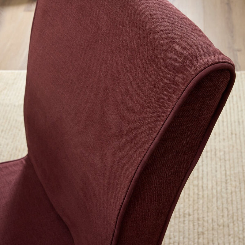 Vista Two Tone Slipcovered Dining Chair - Broadway Bordeaux