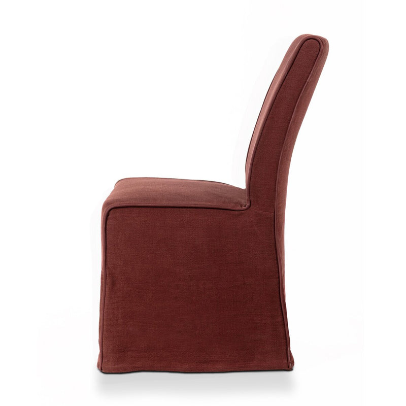 Vista Two Tone Slipcovered Dining Chair - Broadway Bordeaux