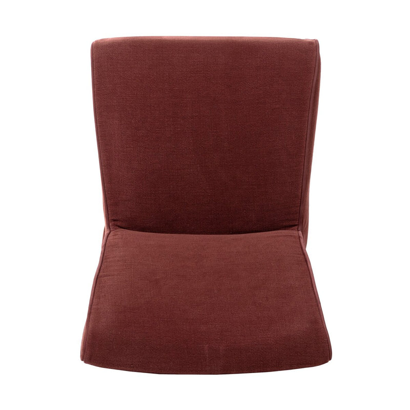 Vista Two Tone Slipcovered Dining Chair - Broadway Bordeaux