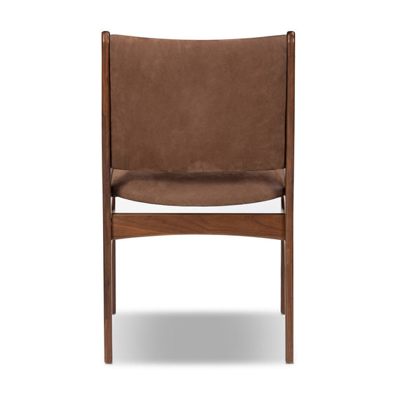 Bina Leather Dining Chair - Nubuck Tobacco