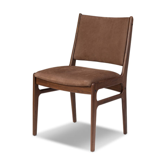 Bina Leather Dining Chair - Nubuck Tobacco