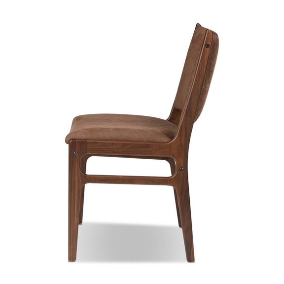 Bina Leather Dining Chair - Nubuck Tobacco