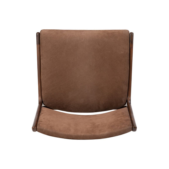 Bina Leather Dining Chair - Nubuck Tobacco