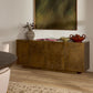 Freda Four Door Sideboard - Antiqued Brass Aluminum