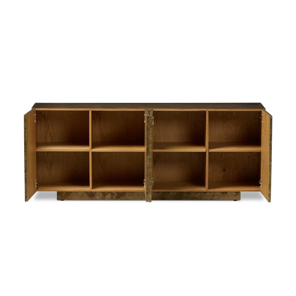 Freda Four Door Sideboard - Antiqued Brass Aluminum