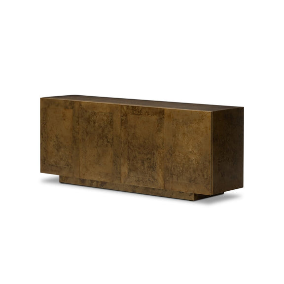 Freda Four Door Sideboard - Antiqued Brass Aluminum