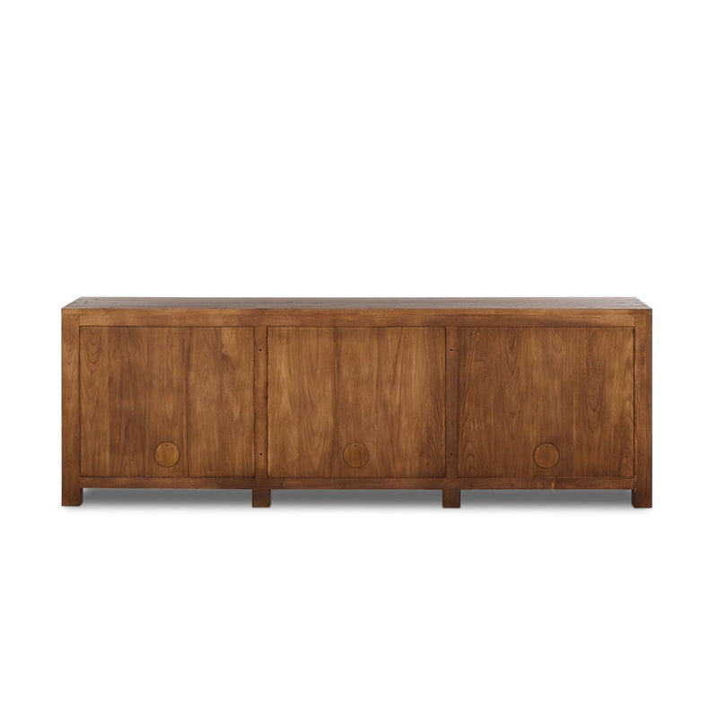 Tilda 6 Door Burl Sideboard - Warm Aged Ash