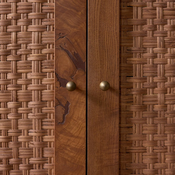 Tilda 6 Door Burl Sideboard - Warm Aged Ash
