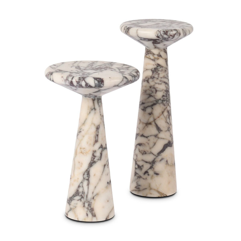 Ravine Marble Accent Table - Set of 2 - Calacatta Viola