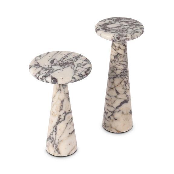 Ravine Marble Accent Table - Set of 2 - Calacatta Viola