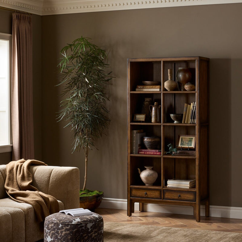 Zhang Bookcase - Burnt Umber Eucalyptus Veneer