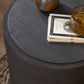 Crosby Shagreen Side Table - Black Oak