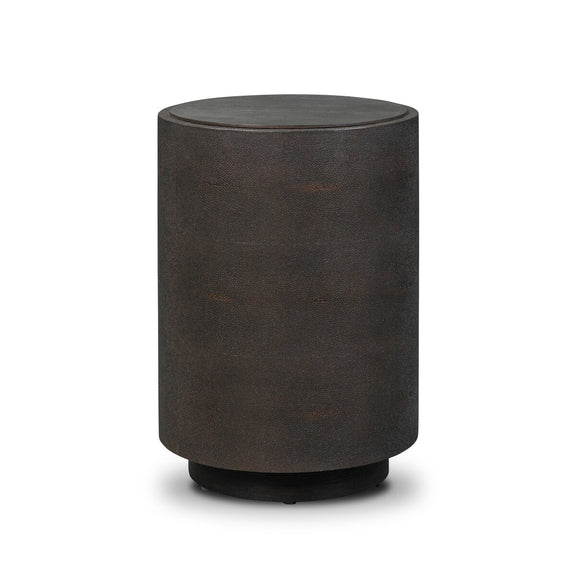 Crosby Shagreen Side Table - Black Oak