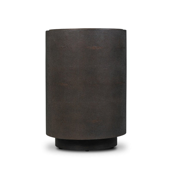 Crosby Shagreen Side Table - Black Oak