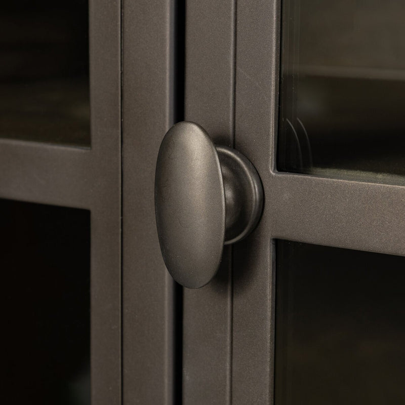 Belmont Leather Cabinet - Dulane Moss
