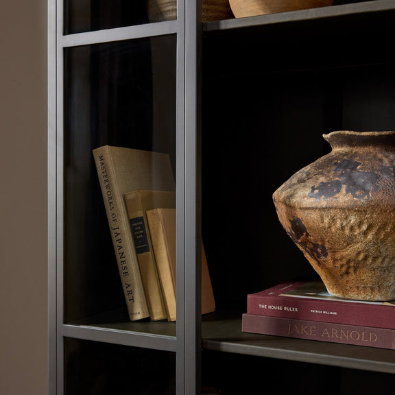 Belmont Leather Cabinet - Dulane Moss