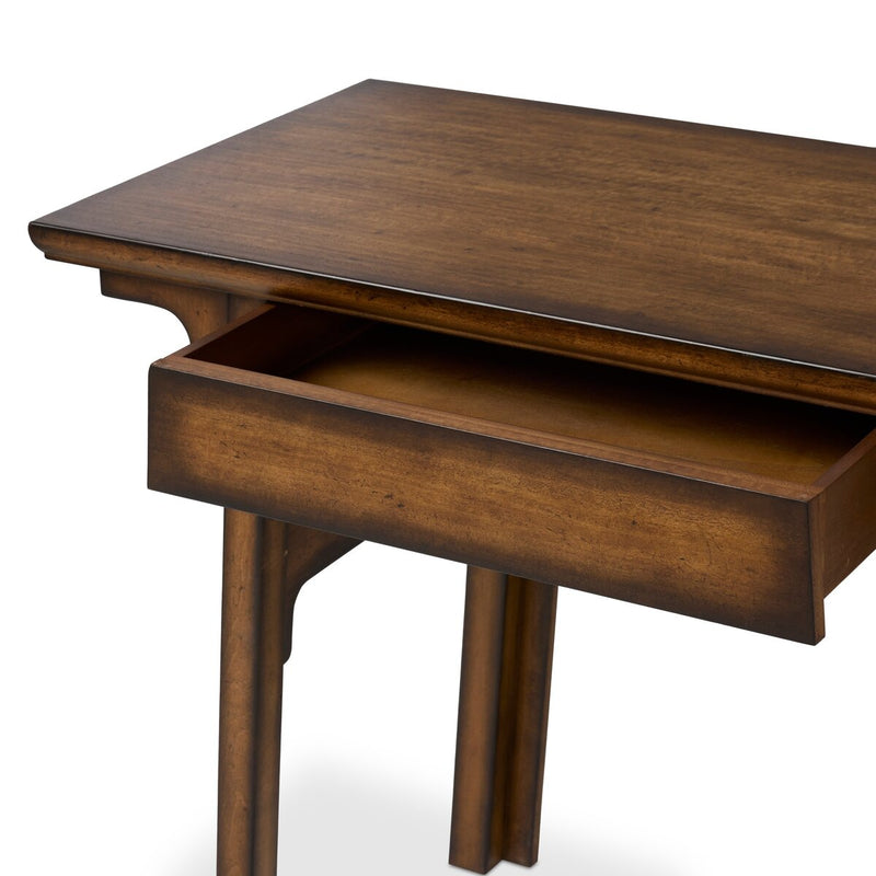 Zhang Desk With Chair - Burnt Umber Eucalyptus Veneer