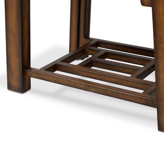 Zhang Desk With Chair - Burnt Umber Eucalyptus Veneer
