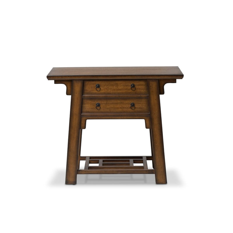 Zhang Desk With Chair - Burnt Umber Eucalyptus Veneer