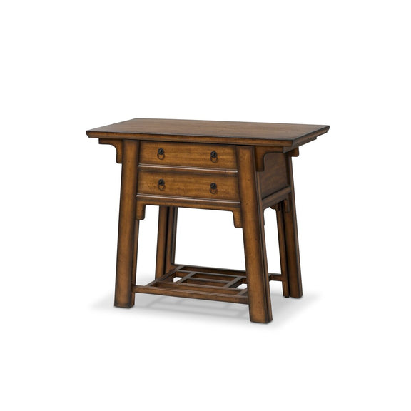 Zhang Desk With Chair - Burnt Umber Eucalyptus Veneer