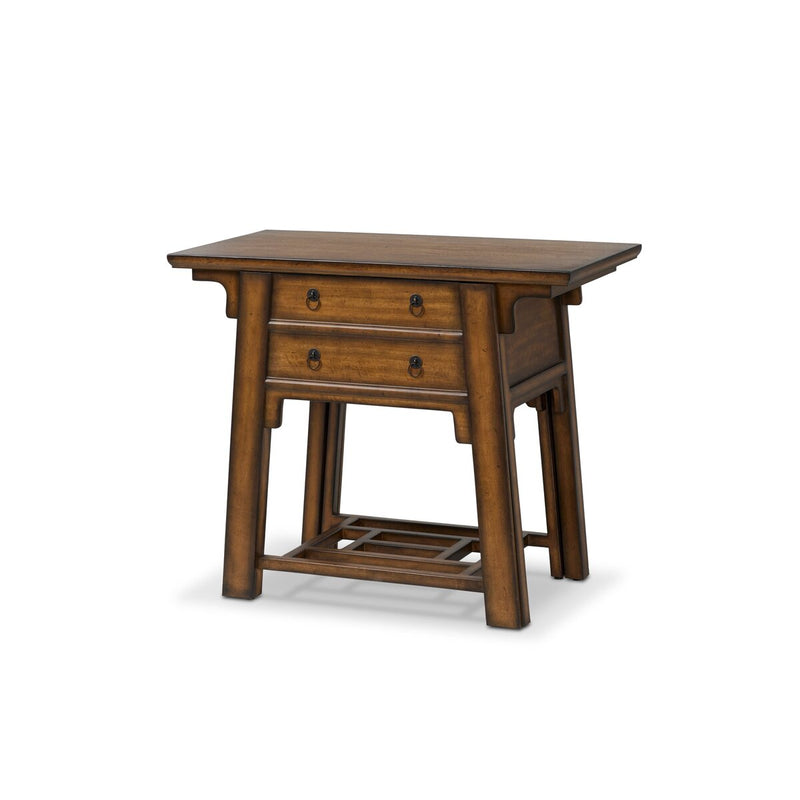Zhang Desk With Chair - Burnt Umber Eucalyptus Veneer