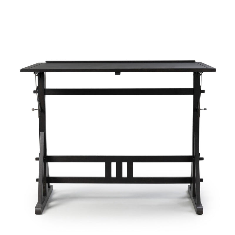 Rockwell Drafting Table - Dark Espresso Reclaimed French Oak