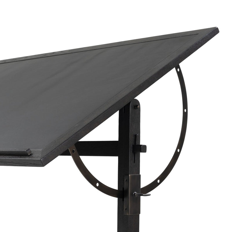 Rockwell Drafting Table - Dark Espresso Reclaimed French Oak