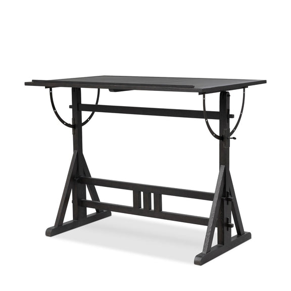 Rockwell Drafting Table - Dark Espresso Reclaimed French Oak