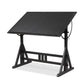 Rockwell Drafting Table - Dark Espresso Reclaimed French Oak