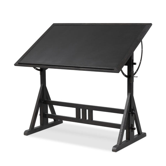 Rockwell Drafting Table - Dark Espresso Reclaimed French Oak
