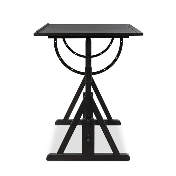 Rockwell Drafting Table - Dark Espresso Reclaimed French Oak