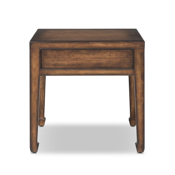 Zhang End Table - Burnt Umber Eucalyptus Veneer