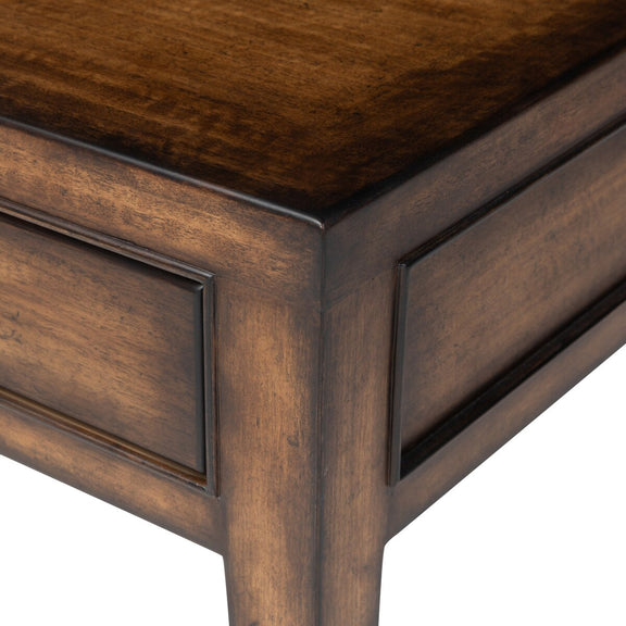 Zhang End Table - Burnt Umber Eucalyptus Veneer