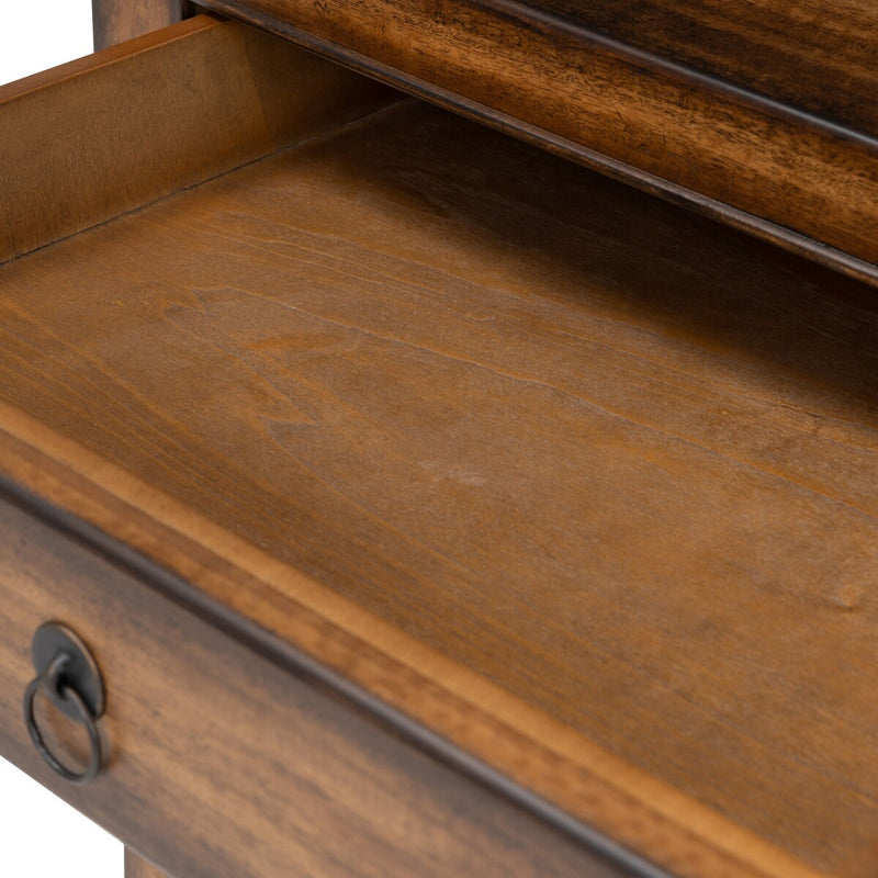 Zhang End Table - Burnt Umber Eucalyptus Veneer