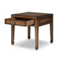 Zhang End Table - Burnt Umber Eucalyptus Veneer