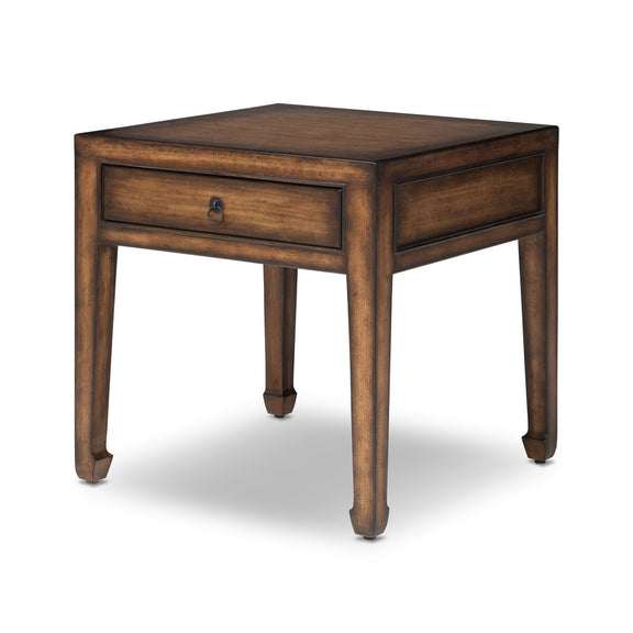 Zhang End Table - Burnt Umber Eucalyptus Veneer