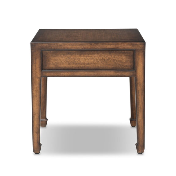 Zhang End Table - Burnt Umber Eucalyptus Veneer