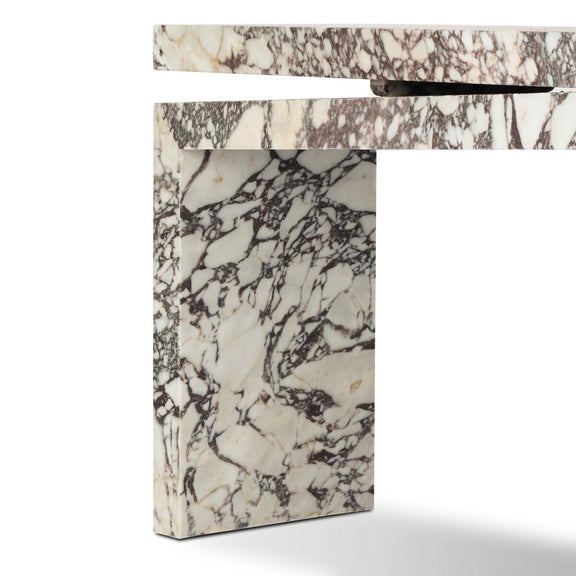 Matthes Marble Console Table - Calacatta Viola