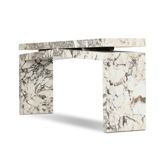 Matthes Marble Console Table - Calacatta Viola