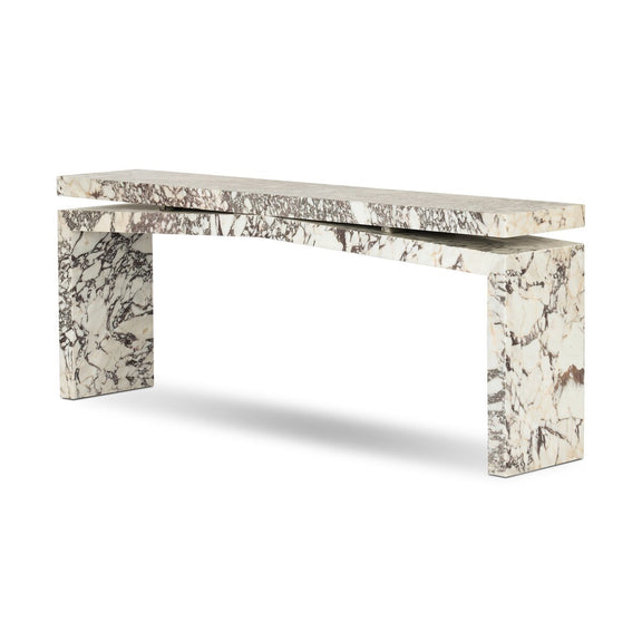 Matthes Marble Console Table - Calacatta Viola